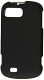 HR Wireless Rubberized Cover Case for ZTE Valet Z665C - Retail Packaging - Black