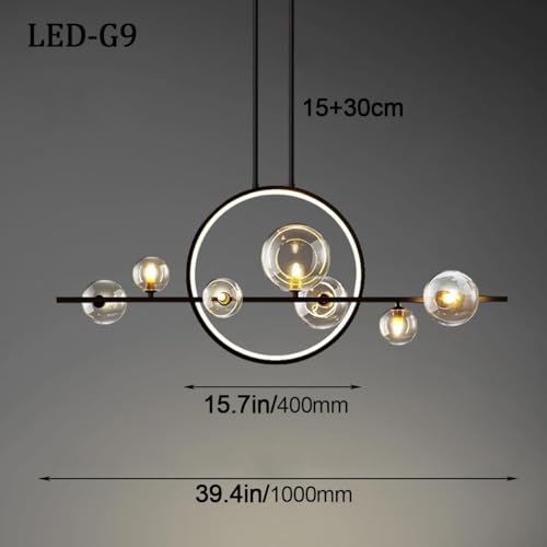 Suspension réglable 10 globes résout le manque de lumière
