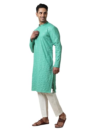 Filori Studio - Men's Sequins Embroidered Long Kurta (Kurta Only)