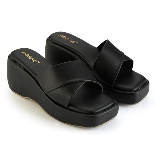 Image of MOSAC Trending Stylish Fashion Sandal Casual Platform Wedges Heels Sandals For Womens & Girls