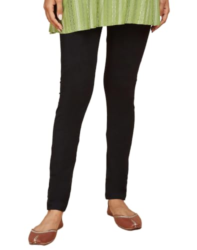 Image of Fabindia Womens Cotton Regular fit Churidar Pants