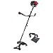 Produktbild Scheppach Benzin Motorsense BCH5200PB | 2in1 - Freischneider & Rasentrimmer | Schnittbreite 450/255mm | 2 Takt Motor mit 1,8PS / 1300W | Schaftlänge 150cm | inkl. Schultergurt, Messer & Fadenspule