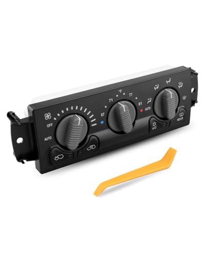 599-215 A/C Heater Climate Control Module Panel Fit for Chevy Avalanche/Silverado/Tahoe 1500 2500 HD Fit for GMC Sierra/Yukon/Yukon XL 1500 2500 3500 2000 2001 2002, 12208020 15060162