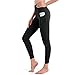 Produktbild FIGESTIN Damen Yogahose mit TaschenHohe Taille Sport Leggins Lange Yoga Pants Blickdicht Yogatights Fitnesshose Schwarz