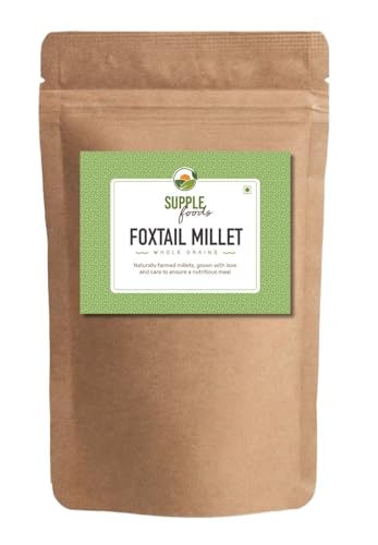 SUPPLE Foods Foxtail Millets Grain 1.6kg – Siridhanya Millets, Organic Thenai/Korralu/Kangni Millets Whole Grains Pack, Good Diabetic Food, Low GI and High Fibre Than Rice SUPPLE Foods Foxtail Millets Grain 1.6kg – Siridhanya Millets, Organic Thenai/Korralu/Kangni Millets Whole Grains Pack, Good Diabetic Food, Low GI and High Fibre Than Rice