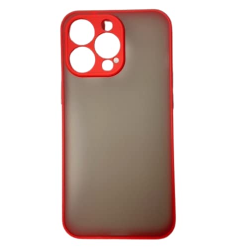Oppep® iPhone 13 Coque, Silicone TPU Souple et Fin, Protection Complète Transparente, Coque Arrière Antichoc avec Anti-Rayures, Anti-Jaunissement, Toucher Soyeux, Rouge Cover