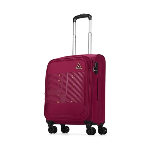 Image of Aristocrat Duralite Cabin Trolley Bag, 55Cm | Combination Lock | 8 Wheels | 3 Years International Warranty | Red