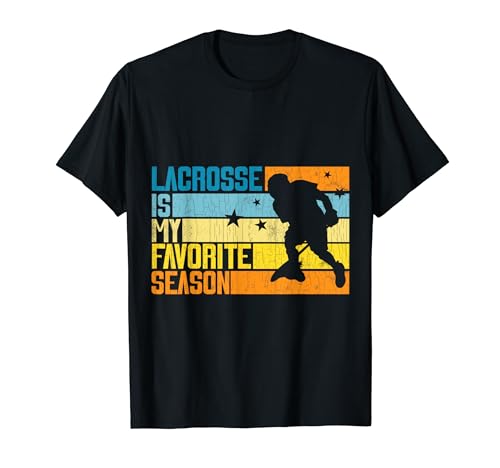 Gráfico divertido de jugador deportivo y entrenador de la temporada favorita de lacrosse Camiseta