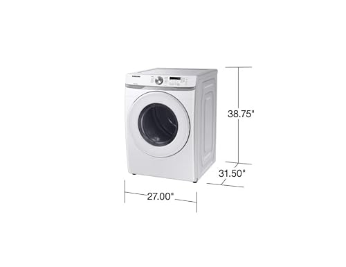 Samsung 7.5 cu. ft. Front Load Electric Dryer with Sensor Dry, White, DVE45T6000W/A3