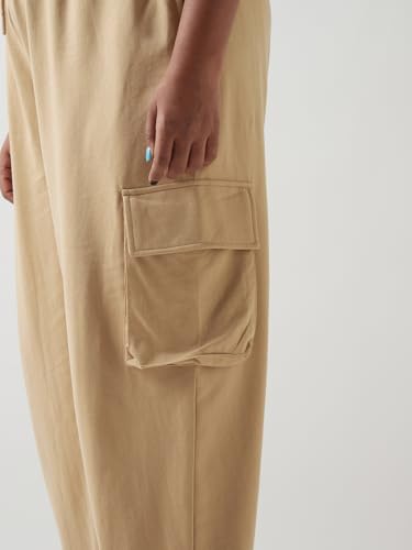 Image of Bewakoof Women's Loose Mid Rise Joggers