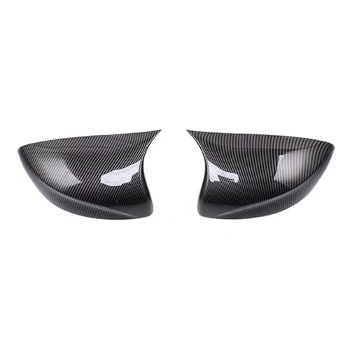 O~[ For MG 5 MG5 2021 2PCS Rearview Mirror Cover Car Side Rear View Mirror Cover Trim Decorative Car Accessories(Carbon Fiber)