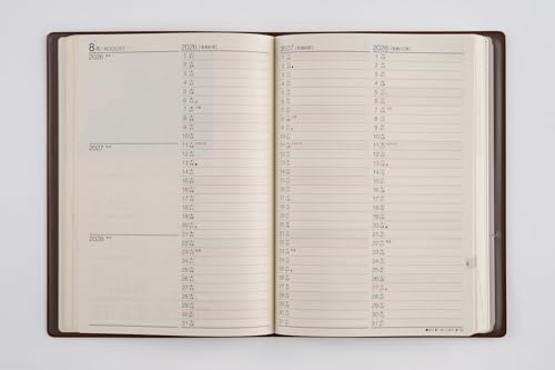 高橋書店 高橋 手帳 2026年 A5 3年卓上日誌 茶 No.63 の商品画像 6