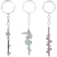 ARHZ 3 Piezas Llavero Demonio Slayer Cazador de Demonios, Cadena