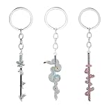 ARHZ 3 Piezas Llavero Demonio Slayer Cazador de Demonios, Cadena de Metal Personalizada, Regalo de Llavero para Niños(B)