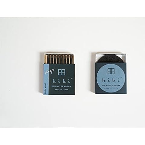 Hibi Box of 8 Incense Matches | Cedar Wood Cover