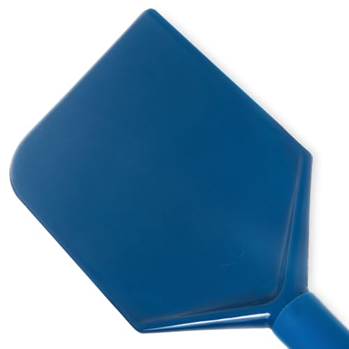 SPARTA 48\" Nylon Paddle Scraper with 4.5\" x 7.5\" Contoured Blade, One-Piece Mixing Tool for Large Batch Cooking and Food Processing, Blue