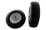 Set of 2 NO FLAT Solid Puncture Proof Rear Wheel Tire Assembly 4.10X3.50X6 Replaces 4164204 for Walk Behind Blowers