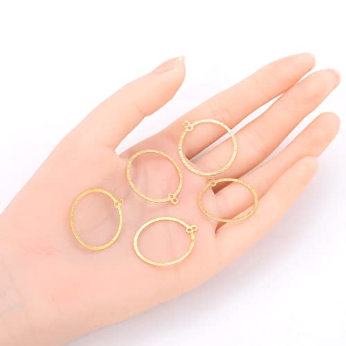 Adabele Brushed Raw Brass Geometric Jewelry Components #TOP11