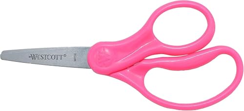 Westcott Right & Left-Handed Scissors For Kids - Back to School Essentials, Classroom Must Haves, Art Supplies - 5-Inch Pointed Safety Scissors - Assorted Colors - 12 Pack (ACM13141)