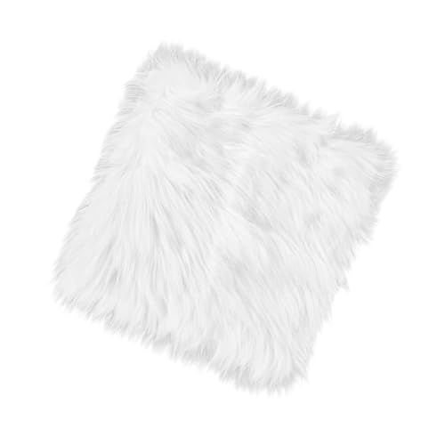 Yueeer 12" Faux Fur Square Rug for Photography & Decor