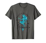 Aqua Blue Watercolor Beach Please I'm a Mermaid T-Shirt