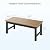 SUNSHINE VALLEY HDPE Patio Furniture Set, Modern Patio Sets with Wood-Grain Table, Outdoor Couch Set, Beige 4.7" Thick Cushions