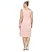 S.L. Fashions Women's Mother of The Bride Tiered Jacket Dress with Shoulder Embellishment, Faded Rose, 16 Plus