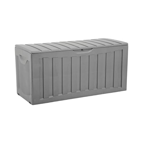 Miniatura 2 de Thinia Home Arcón Exterior De Resina Para Jardín, Terraza O Balcón Baúl Impermeable Para Objetos Y Juguetes 340 Litros 118x53x57cm