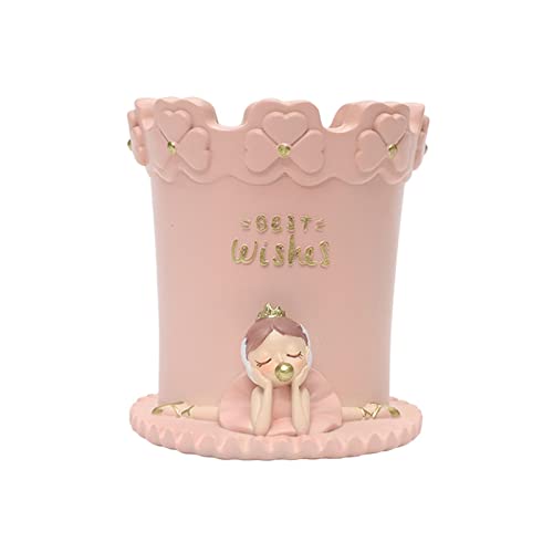 FLCPJGV Moderno Organizador de Escritorio para Niñas - Decoración Juvenil, Rosa, unico