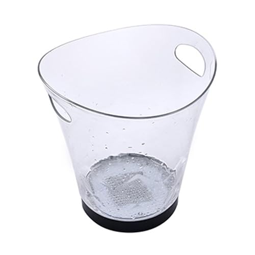 Cubos de hielo con LED de 5 litros funcionales, 5 L, LED, contenedor de almacenamiento de hielo para bebidas en hogares o clubes