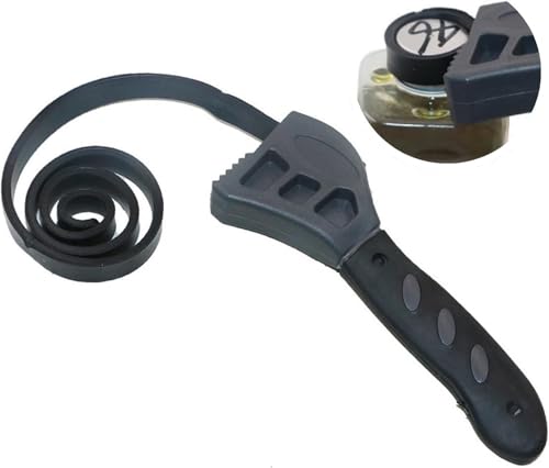 Telituny Chiave universale per filtro olio, 500 mm, cinturino in gomma, idraulica, fai-da-se