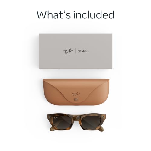 Image of Meta Ray-Ban (Gen 3) Zena, Havana, Gradient Brown Lenses, AI Glasses with Camera for Men, Women