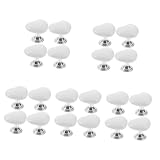 jojofuny 20pcs Heart Shape Toilet Button Assistant Tool Matte Easy Install for Bathroom Hardware
