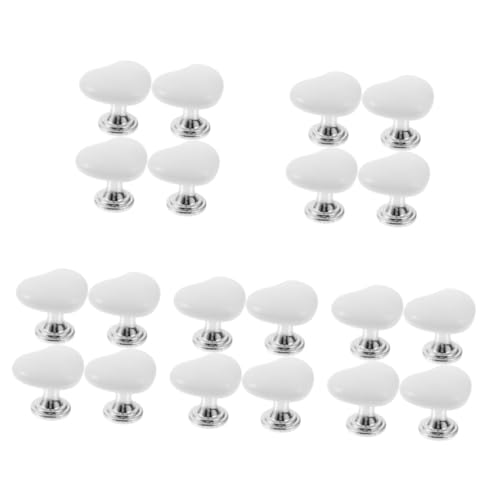 jojofuny 20pcs Heart Shape Toilet Button Assistant Tool Matte Easy Install for Bathroom Hardware