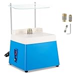 CISSIYOG Broyeur portable pour vitrail, 4200 tr/min, outils de meulage de verre avec 2 forets diamantés et déflecteur pour bricolage, céramique, bijoux