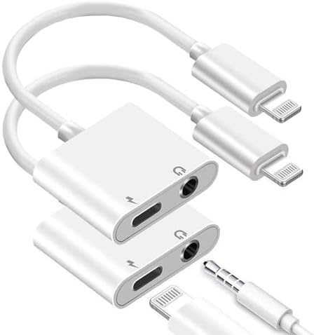 AZOX® Lightning To 3.5 Headphone Jack Adapter, Earphone Dongle Aux