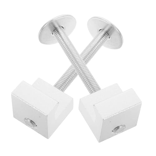 OSOLADY 2pcs Hook Truck Toolbox Mounting Kit Lightweight Secure Tool Box Clamps for Pickup Trucks Easy to Install Stable Fit Prevents Sliding Shifting