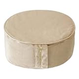 4YourHealth Yogakissen | Meditationskissen Sitzkissen Boden | Rund 35cm Durchmesser 13cm Hoch | Yoga Kissen Aus 100% Extra Dicker Baumwolle