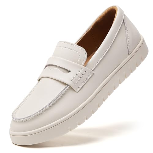 Image of QAE Loafers for Women Penny Loafers Slip On Sneakers Womens Shoes Dressy Casual Comfortable Ladies Summer Shoes