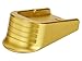 NDZ Performance Magazine Base Plate Finger Extension for Glock 43X 48 9mm Laser Engraved Anodized Aluminum in Gold, Made in The USA - Plain