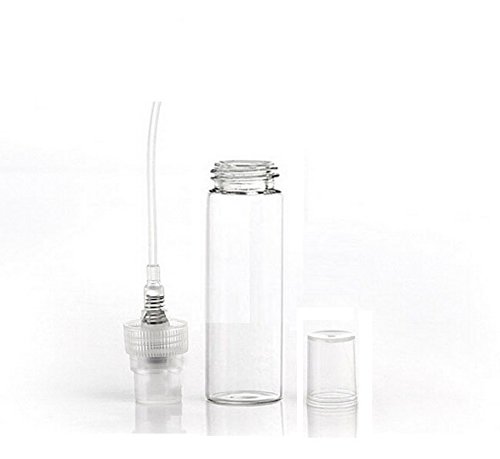 Elfenstal- 20Pcs Empty 10Ml Clear Fine Mist Atomizer Glass Bottle Spray Refillable Perfume Empty Bottle Glass Clean Cloth For Travel Party Portable Makeup Tool + Free 3Ml Pipette #TOP1