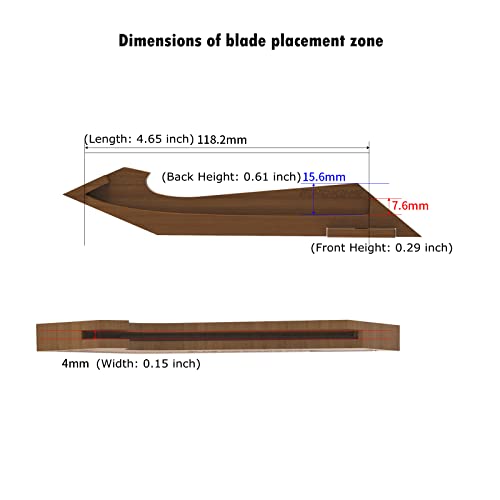 Findking Walnut Knife Edge Guard, Wooden Magnetic Knife Sleeve For Counter, Drawer, Knife Bag, Light, Portable Blade Sheath Cover, Suitable For 5" Japanese Kitchen Knife (Knife Not Included) #TOP2