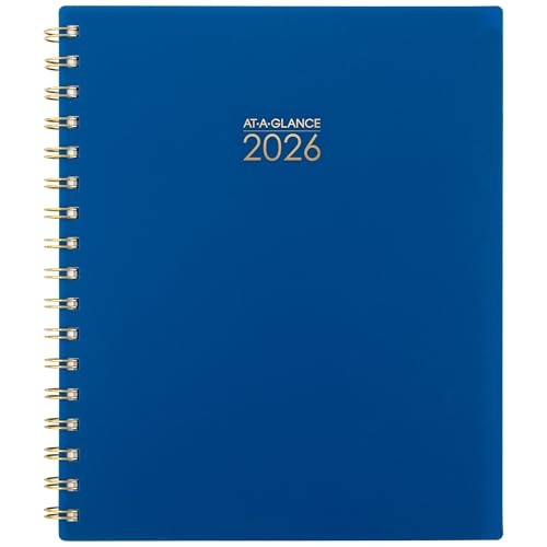 AT-A-GLANCE 2026 Planner, Weekly & Monthly, 7" x 8.75", Medium, Harmony, Denim (1099-805-20-26)