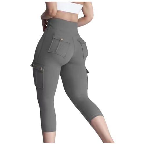 Legging cargo femme scrunch butt lifting galbant à taille haute