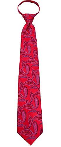 Unedskck Vorgefertigte Herren-Krawatte mit Reißverschluss – viele Farben und Muster erhältlich, Rot, Schwarz, Blau, Einheitsgröße Unedskck Vorgefertigte Herren-Krawatte mit Reißverschluss – viele Farben und Muster erhältlich, Rot, Schwarz, Blau, Einheitsgröße