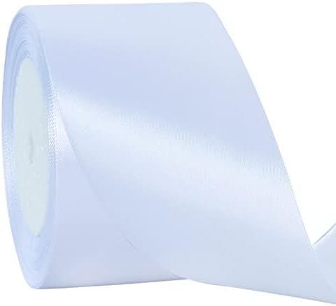 TONIFUL 6 inch x 22yd Wide Gold Satin Ribbon Solid Fabric Large Ribbon for Grand Opening Cutting Ceremony Wedding Birthday Party Decoration Gift Craft Chair Sash Table Car Bows Indoor or Outdoor Yard