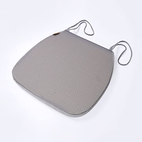 Dining Room Chair Cushion With Ties, Non Slip U-Shape Memory Foam Kitchen Dining Chair Pad With Machine Washable Cover (Gray) #TOP2