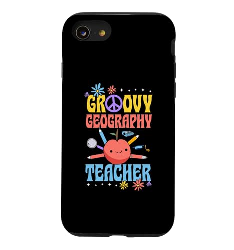 Groovy Geography Teacher 60�N�� ��c�Ԃ� �� ���a �� �X�}�z�P�[�X iPhone SE (2020) / 7 / 8 �p