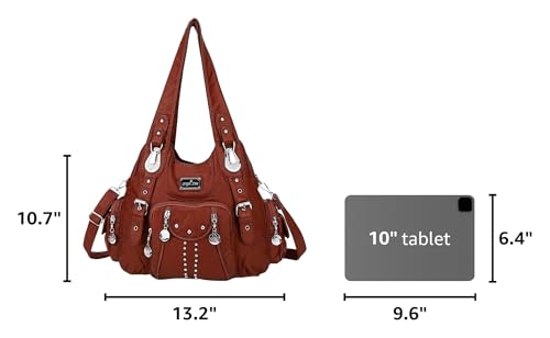 Image of Angel Kiss Purses for Women Soft PU Leather Large Hobo Bags for Women Shoulder Bag | Soft