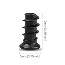 WAR HAMMER Kratos 5pcs 120mm PC Fan Dust Filter Black Square PC Computer Mesh Dustproof Case Cover Fan PC Dust Filter Cooler with Screws (12cm) gallery image